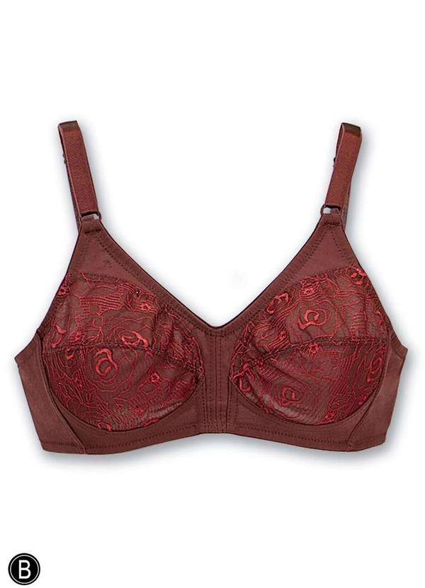 Demillus - Sutiã sem Aro e sem Bojo Clarineta Demillus 61385 50-Vinho-Barolo 2