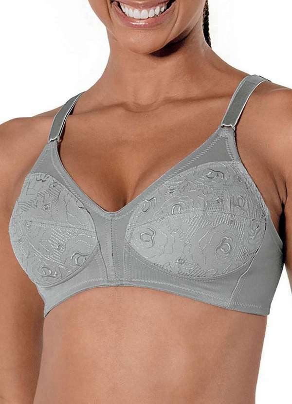 Demillus - Sutiã sem Aro e sem Bojo Clarineta Demillus 61385 76-Prata