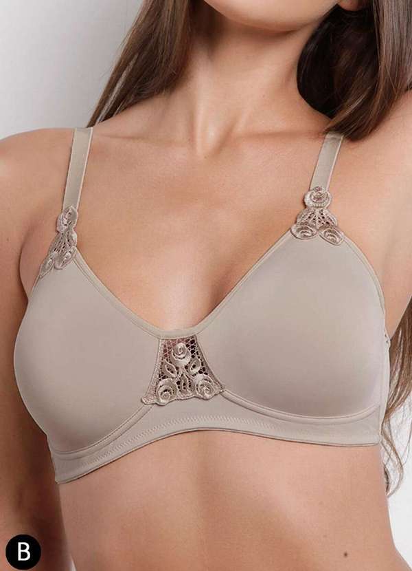 Darling - Sutiã sem Aro e sem Bojo Darling 06.17 Taça B Noz-Nozes