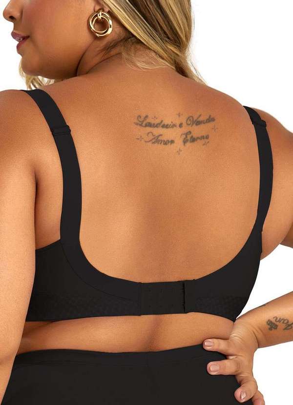 Dilady - Sutiã sem Aro e sem Bojo Dilady 122113 Plus Size 012-Preto 2