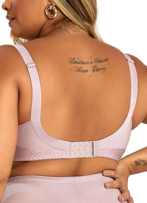 Dilady - Sutiã sem Aro e sem Bojo Dilady 122113 Plus Size 407-Rosa-Retro 2