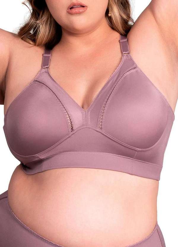 Duloren - Sutiã sem Aro e sem Bojo Duloren 111215 Taça B 77-Beringela