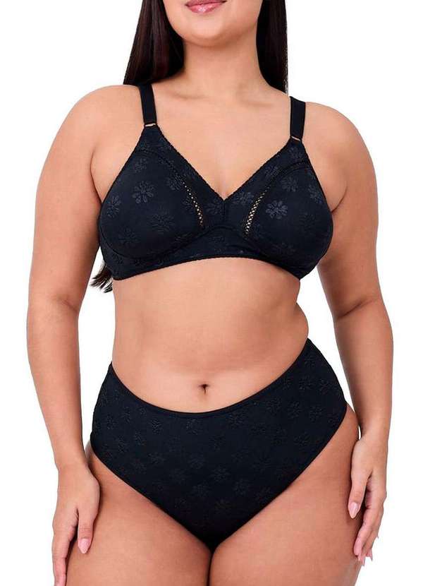 Duloren - Sutiã sem Aro e sem Bojo Duloren 111772 Taça B 11-Preto 4