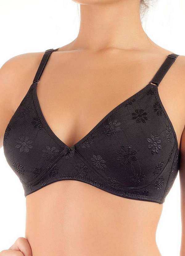 Duloren - Sutiã sem Aro e sem Bojo Duloren 121771 Taça B 11-Preto
