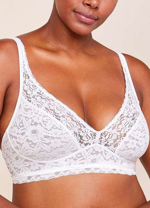 Hope - Sutiã sem Aro e sem Bojo Hope 270730 Brc-Branco