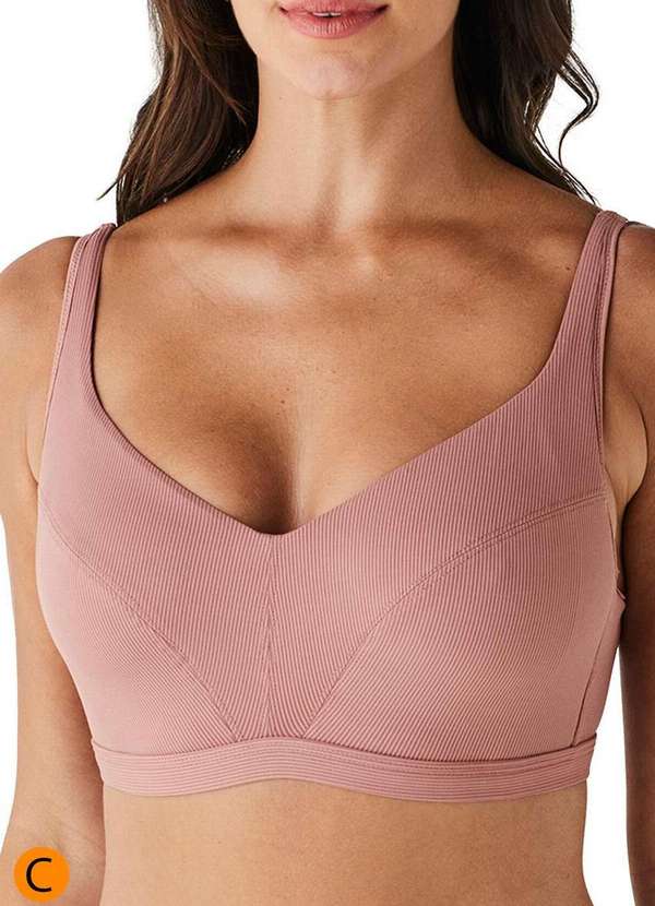 Liz - Sutiã sem Aro e sem Bojo Liz 51422 Taça C 582-Rosa-Mônaco