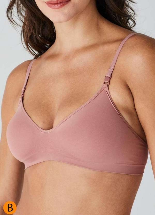 Liz - Sutiã sem Aro e sem Bojo Liz 71710 Taça B 582-Rosa-Mônaco 3