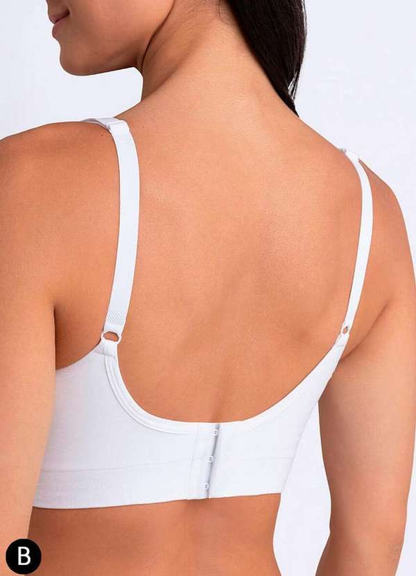 Lupo - Sutiã sem Aro e sem Bojo Loba 41028-001 Taça B 1110-Branco 2