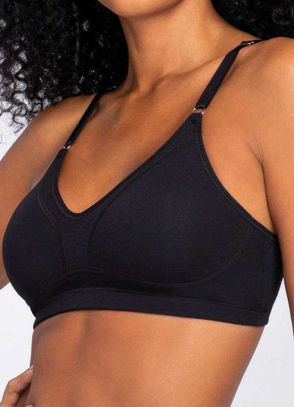 Lupo - Sutiã sem Aro e sem Bojo Loba 42005-001 9990-Preto