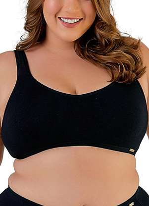 Sutiã sem Aro e sem Bojo Love Secret 813105 Plus Size - LOVE SECRET