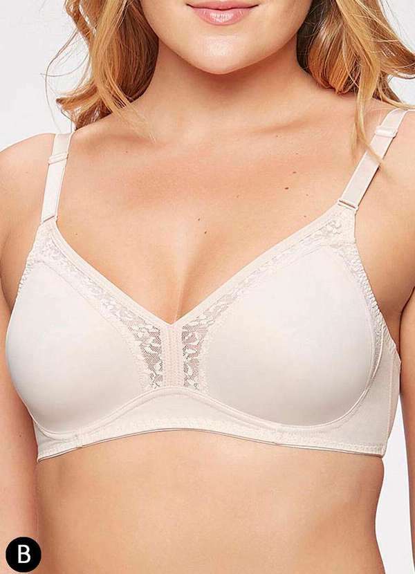 Triumph - Sutiã sem Aro e sem Bojo N Triumph Lady Form Lace 24755 Taça B 228-Base