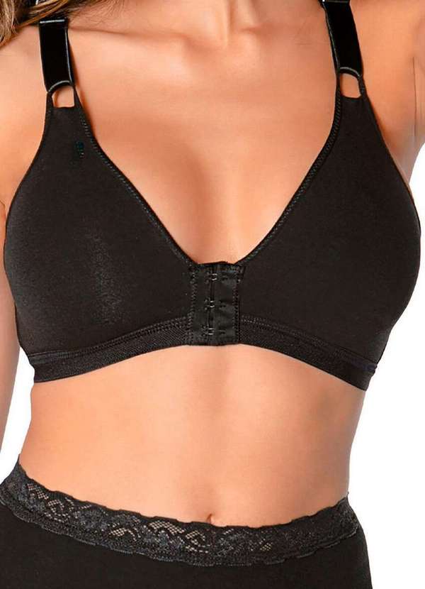 Demillus - Sutiã sem Aro e sem Bojo Olimpo Demillus 61054 27-Preto