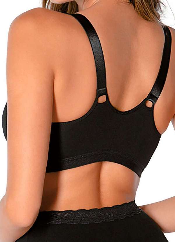 Demillus - Sutiã sem Aro e sem Bojo Olimpo Demillus 61054 27-Preto 2