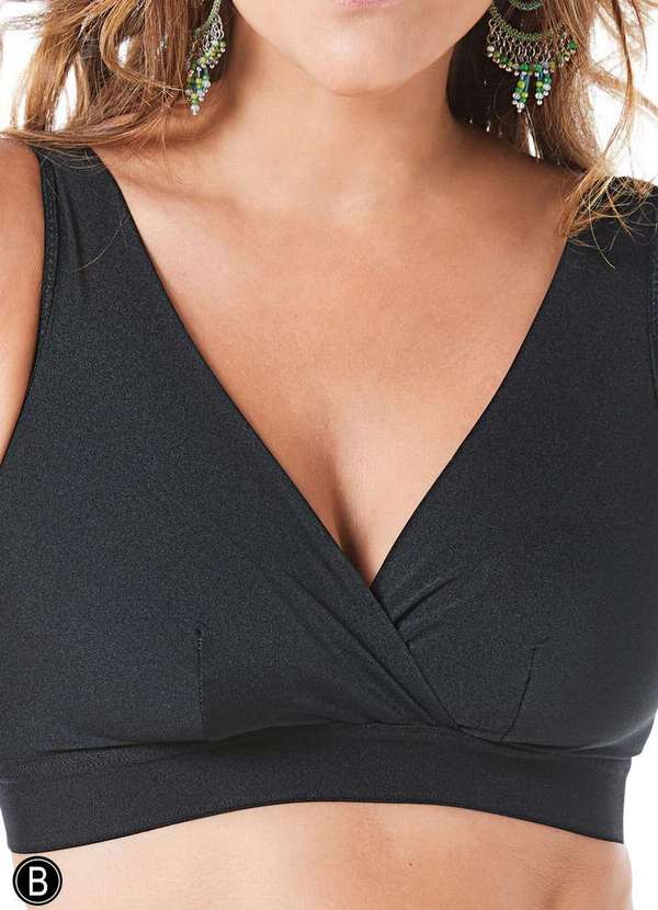 Demillus - Sutiã sem Aro e sem Bojo Rantelli Demillus 61227 Taça B 27-Preto