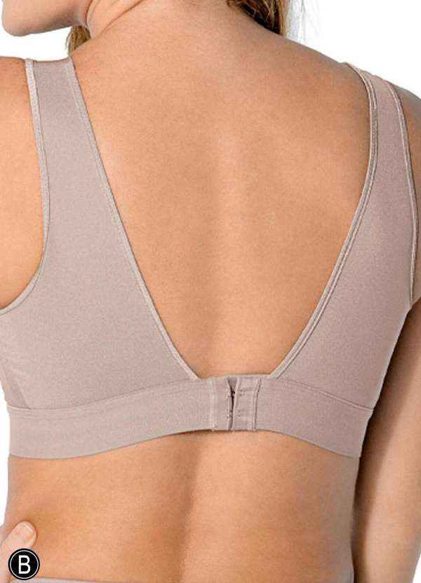 Demillus - Sutiã sem Aro e sem Bojo Rantelli Demillus 61227 Taça B 55-Bege-Rosado 2