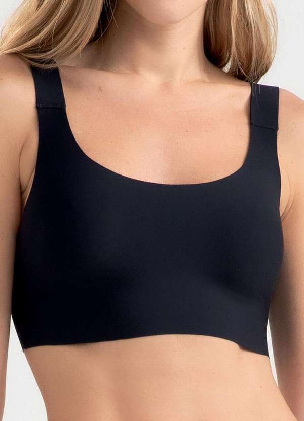 She - Sutiã sem Aro e sem Bojo She 537.01 Pt00-Preto