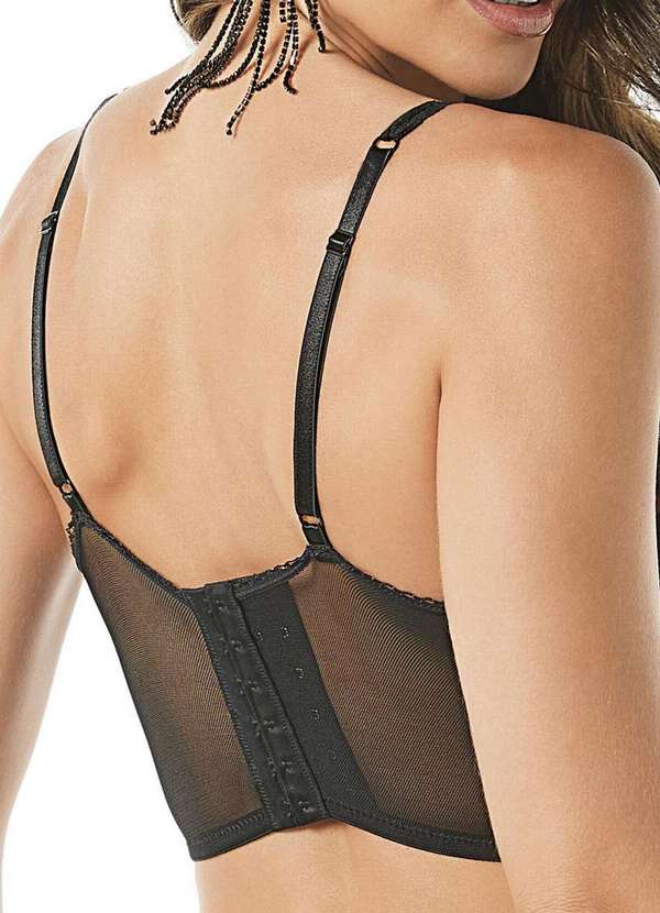 Demillus - Sutiã sem Aro e sem Bojo Videnza Demillus 61027 27-Preto 2