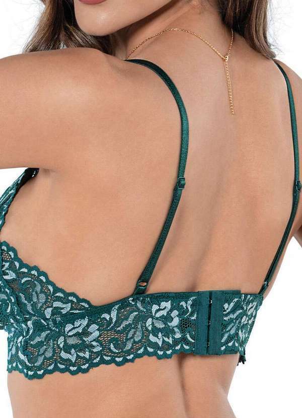 Demillus - Sutiã sem Aro e sem Bojo Xamego Demillus 61485 Taça B 23-Verde-Esmeralda 2