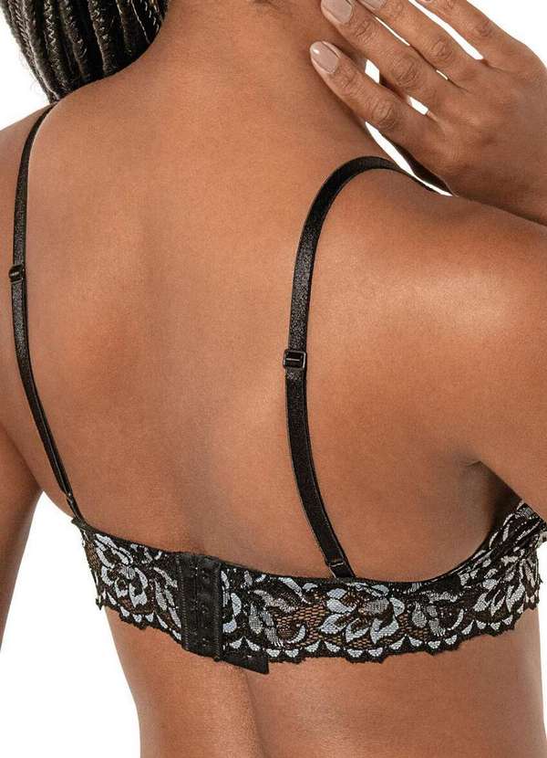 Demillus - Sutiã sem Aro e sem Bojo Xamego Demillus 61485 Taça B 27-Preto 2