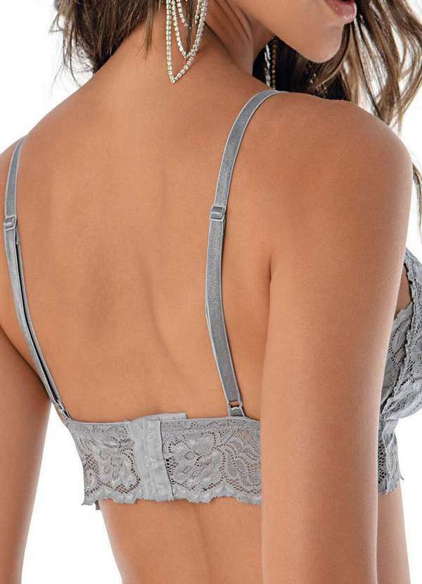 Demillus - Sutiã sem Aro e sem Bojo Xamego Demillus 61585 76-Prata 2