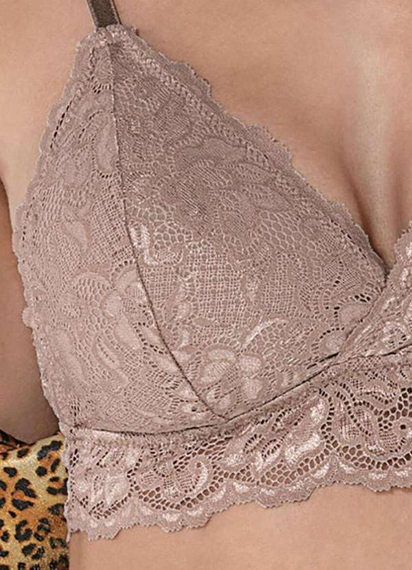 Demillus - Sutiã sem Aro e sem Bojo Xamego Demillus 61585 55-Bege-Rosado 2