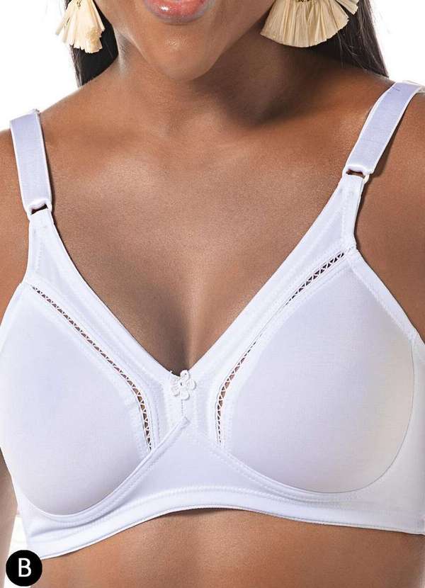 Demillus - Sutiã Sustentação Gallard Control Demillus 78808/78908 Taça B 20-Branco