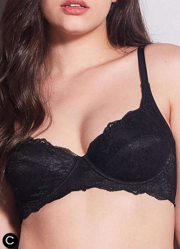 Hope - Sutiã Sustentação Hope 0l2299 Taça C Pt0-Preto