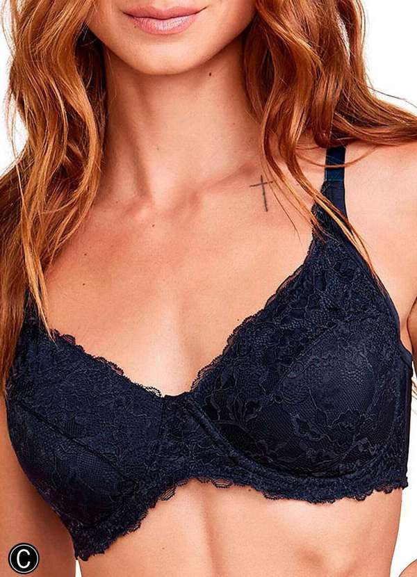 Hope - Sutiã Sustentação Hope 0l2299 Taça C Ano-Azul-Noturno