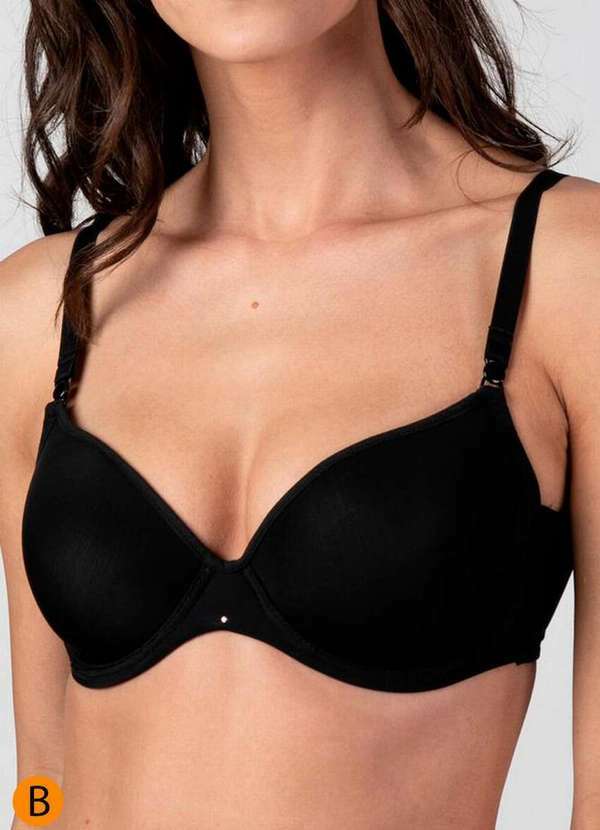 Liz - Sutiã Sustentação Liz 51691 Taça B 71-Preto