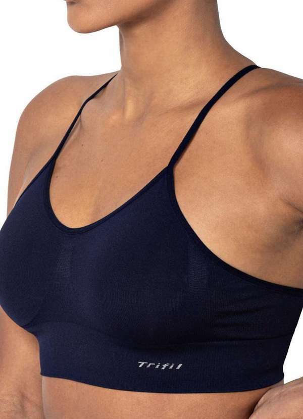 Trifil - Top Nadador sem Aro e sem Bojo Trifil 4077 0x01-Azul-Marinho 3