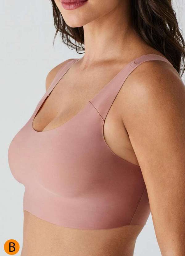 Liz - Top sem Aro com Bojo Liz 51356 Taça B 582-Rosa-Mônaco 3