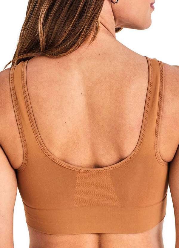 Liz - Top sem Aro com Bojo Liz 51935 652-Pecan 2
