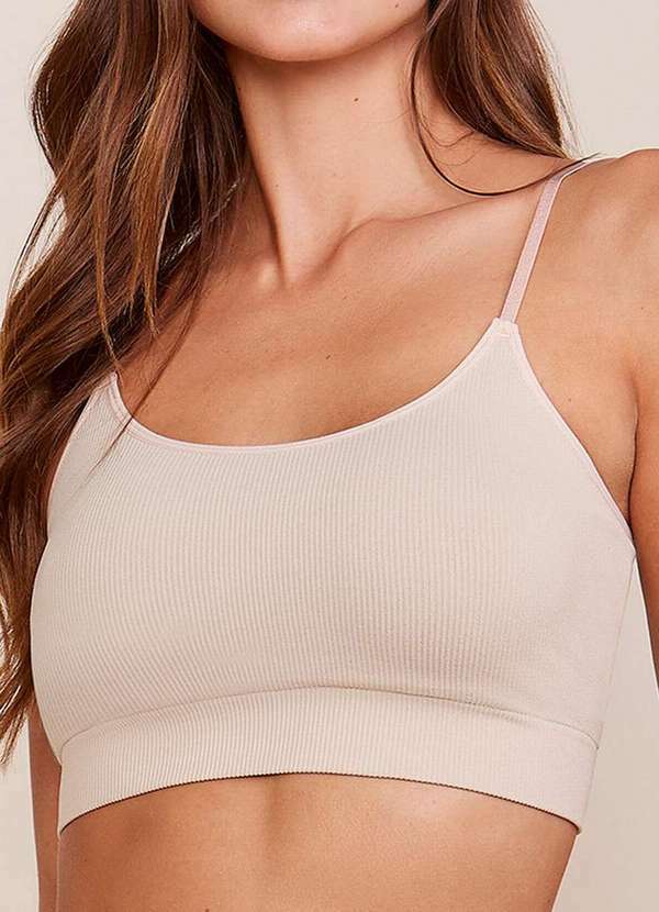 Hope - Top sem Aro com Bojo Removível Hope 21010 Blt-Bege-Ballet