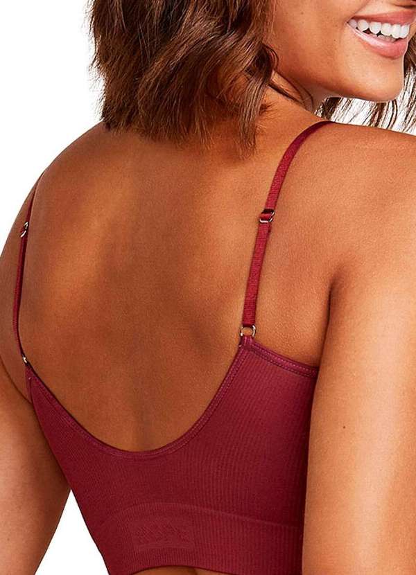 Hope - Top sem Aro com Bojo Removível Hope 21010 Vjp-Vermelho-Jaspe 2