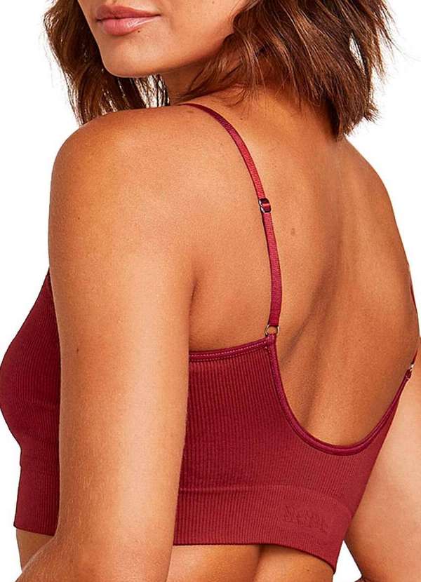 Hope - Top sem Aro com Bojo Removível Hope 21010 Vjp-Vermelho-Jaspe 3