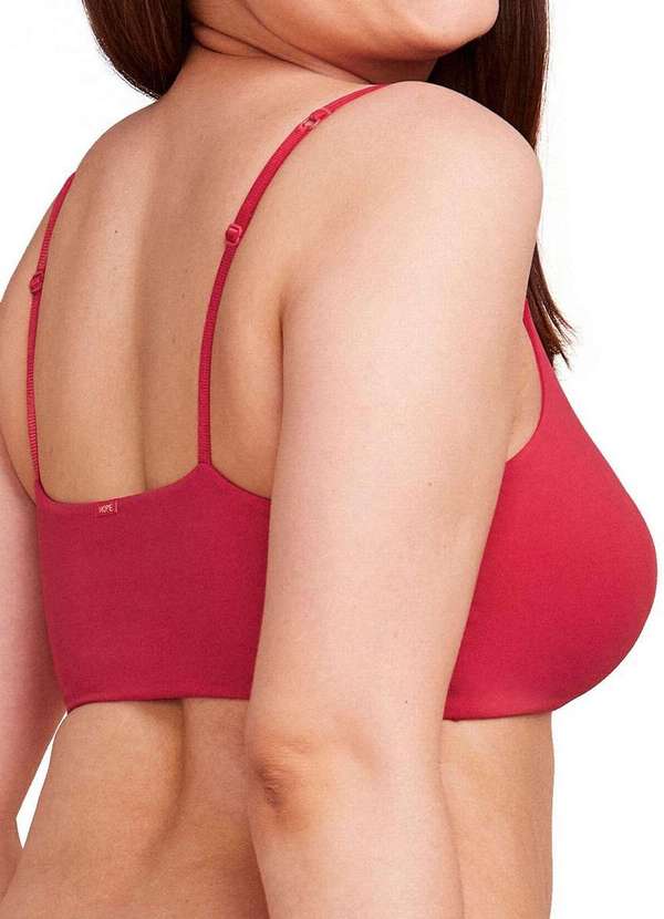 Hope - Top sem Aro com Bojo Removível Hope 2186 Vcs-Vermelho-Mambo 2