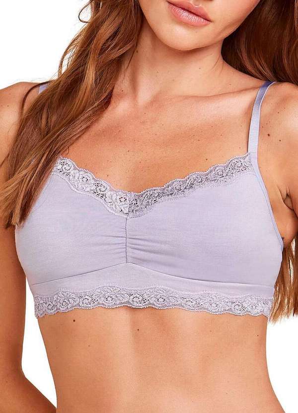 Hope - Top sem Aro com Bojo Removível Hope L 2732 Lmr-Lilás-Mantra