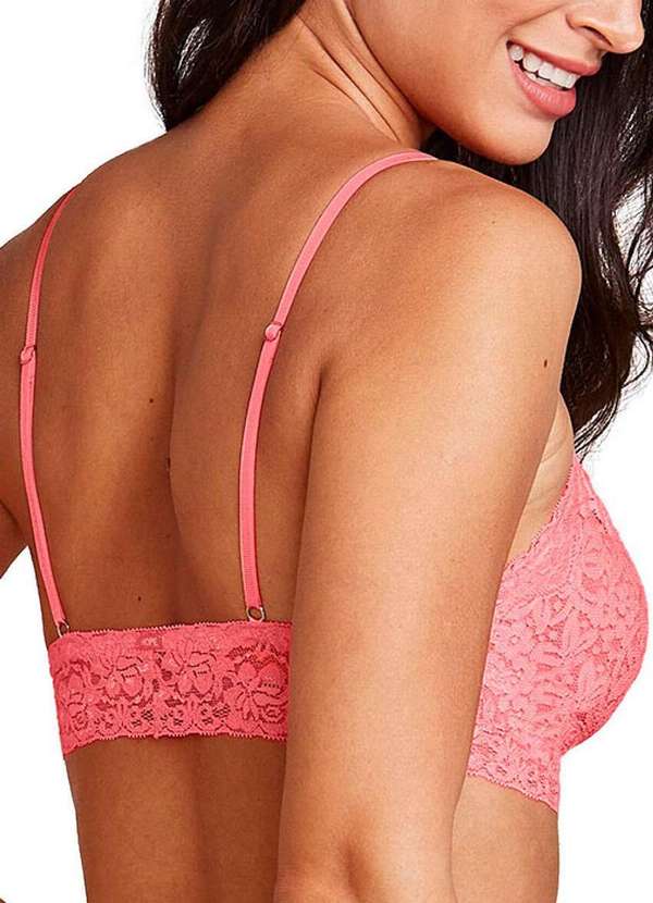 Hope - Top sem Aro com Bojo Removível Hope L12273 Pkt-Pink-Tropical 2