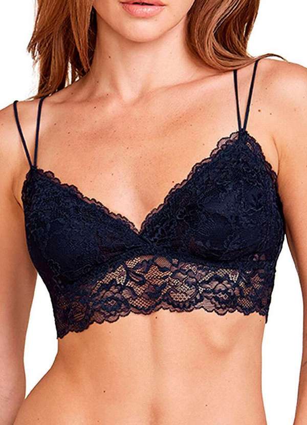 Hope - Top sem Aro com Bojo Removível Hope L22550 Ano-Azul-Noturno