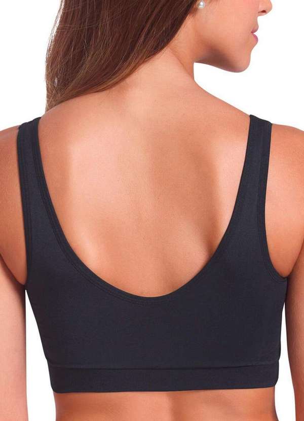 Lupo - Top sem Aro com Bojo Removível Loba 41902-001 Taça B 9990-Preto 3