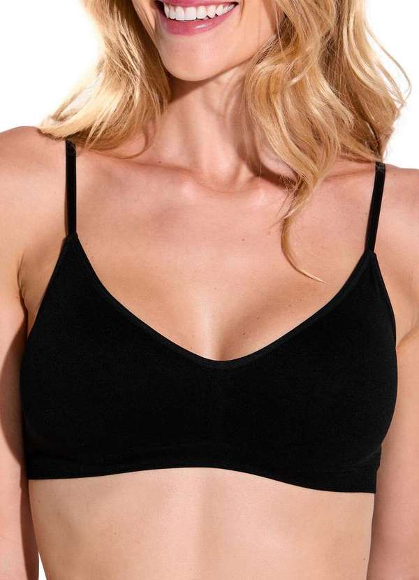 Trifil - Top sem Aro com Bojo Removível Trifil 4270 0008-Preto