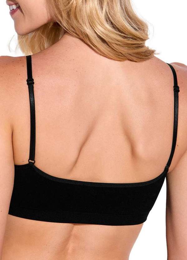 Trifil - Top sem Aro com Bojo Removível Trifil 4270 0008-Preto 2