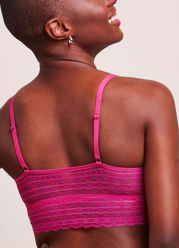 Bonjour - Top sem Aro e sem Bojo Bonjour B27170 Rag-Rosa-Alegria 2