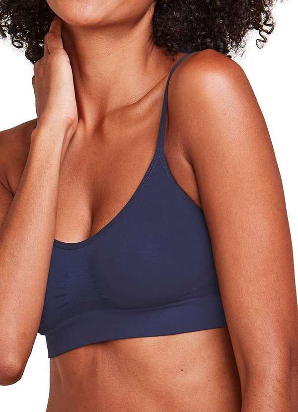 Hope - Top sem Aro e sem Bojo Hope S21020 Acd-Azul-Cedro 3