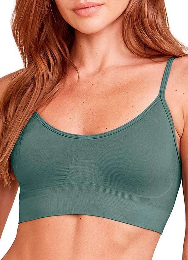 Hope - Top sem Aro e sem Bojo Hope S21020 Vbt-Verde-Botânico