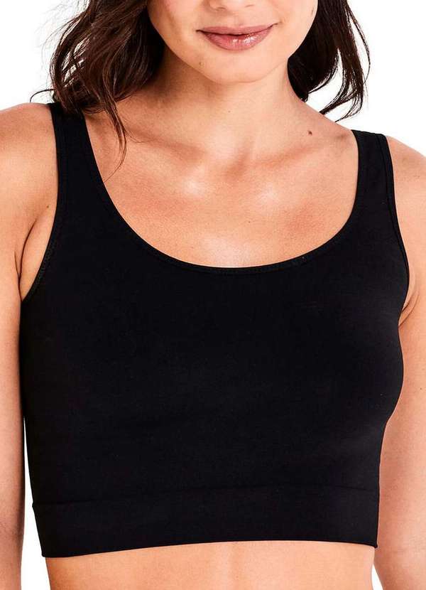 Liz - Top sem Aro e sem Bojo Liz 71936 381-Super-Black