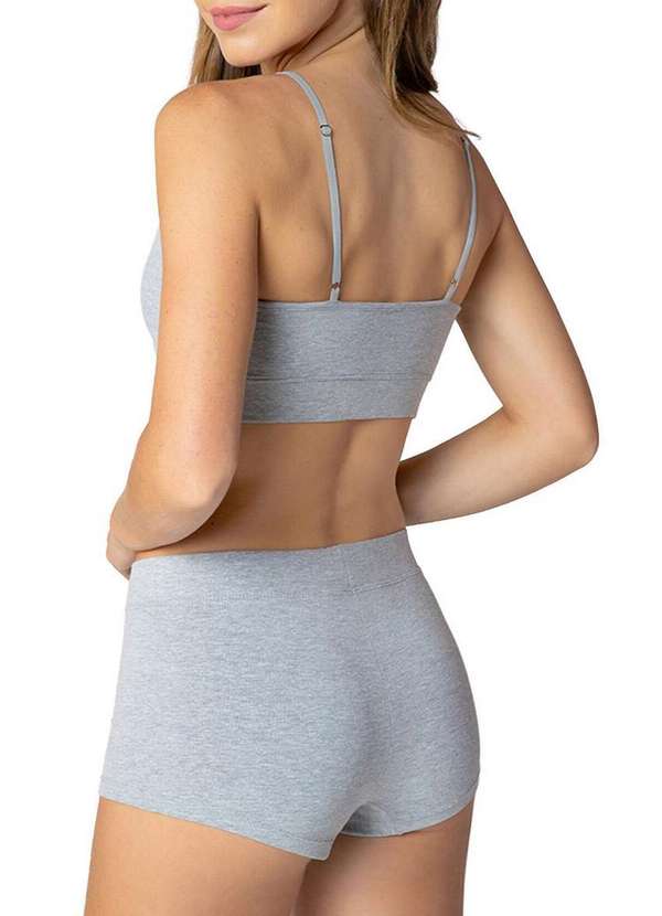 Lupo - Top sem Aro e sem Bojo Loba 43027-001 8820-Chumbo-Mescla 3