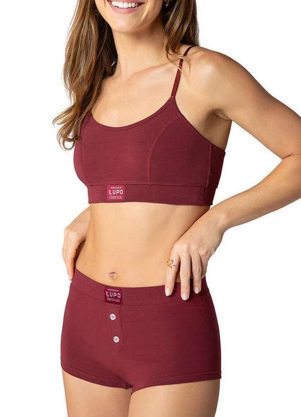 Lupo - Top sem Aro e sem Bojo Loba 43027-001 5903-Marsala 4