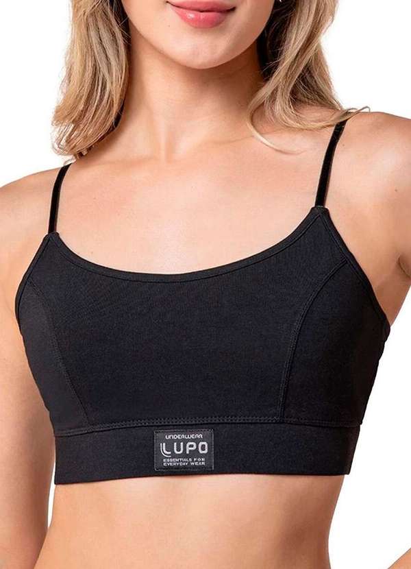 Lupo - Top sem Aro e sem Bojo Loba 43027-001 9990-Preto