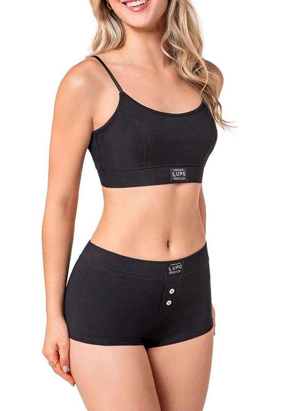 Lupo - Top sem Aro e sem Bojo Loba 43027-001 9990-Preto 3